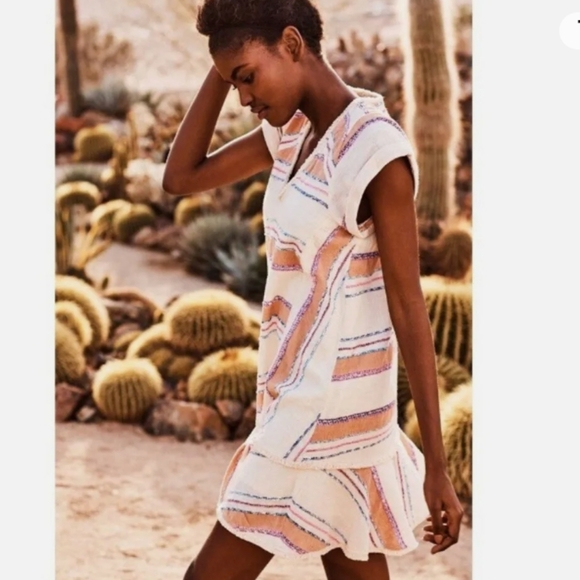 Anthropologie Holding Horses Elira South Western Stripe Tunic Dress Sz M - Picture 2 of 16